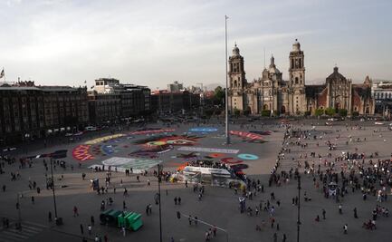 Inauguran Alfombra monumental en el Zócalo