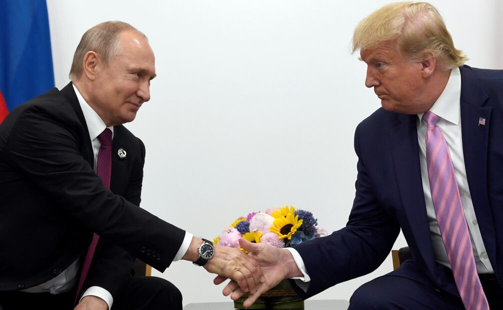 El presidente de Estados Unidos, Donald Trump, y su homólogo ruso, Vladímir Putin. Foto: AP