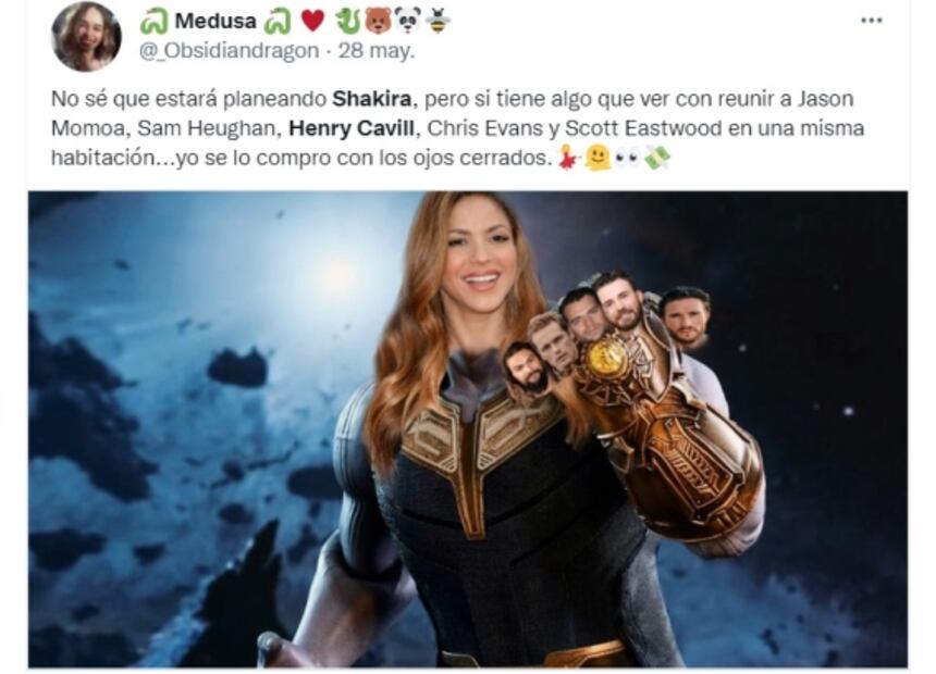 Henry Cavill y su forma de mirar a Shakira desata memes 