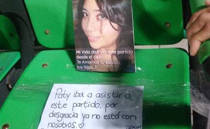 Hombre homenajea a su esposa muerta en el Santos vs Chivas de la Copa MX