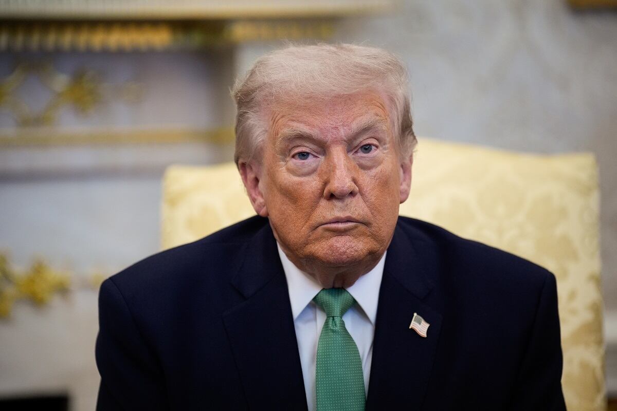 El presidente estadounidense, Donald Trump, en la Oficina Oval de la Casa Blanca. FOTO: EFE