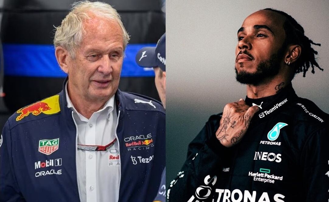 Helmut Marko y Lewis Hamilton - Foto: Especial