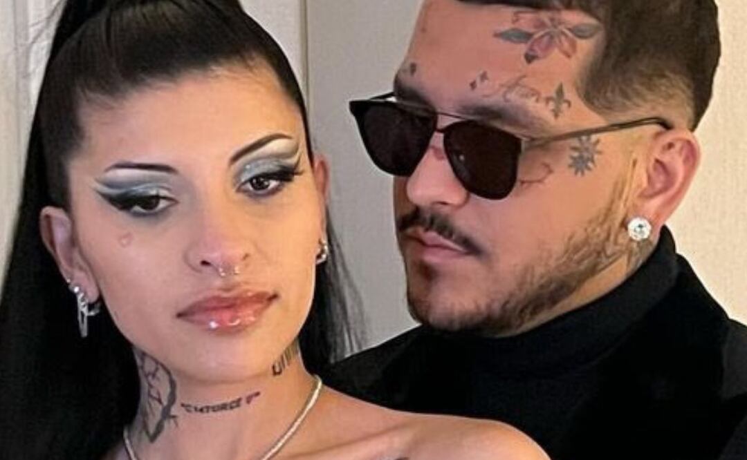 Cazzu y Christian Nodal. Foto: Twitter @cazzusources