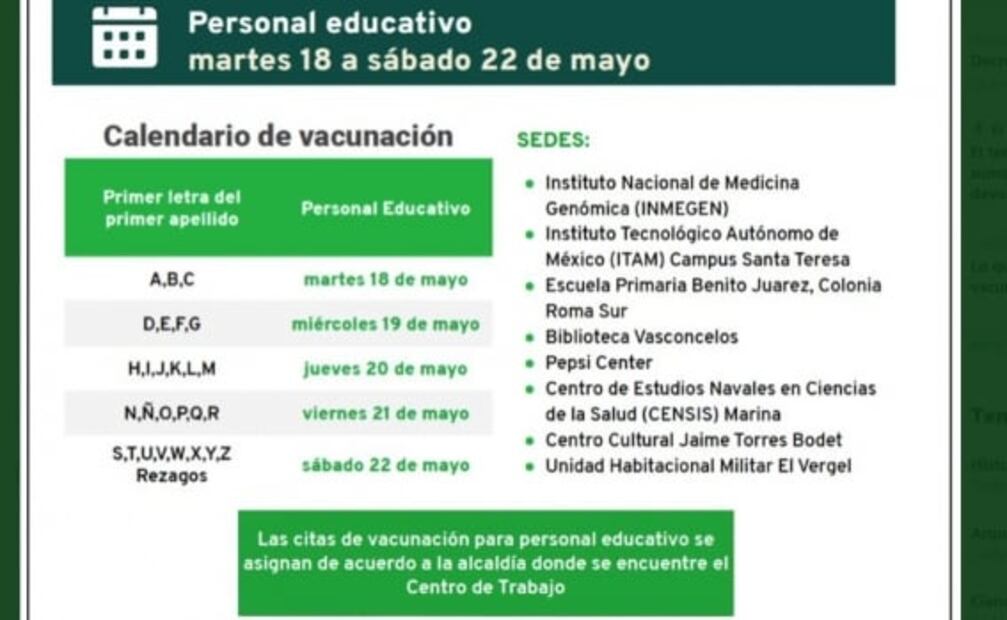 Hoy inicia vacunación de maestros contra Covid en CDMX