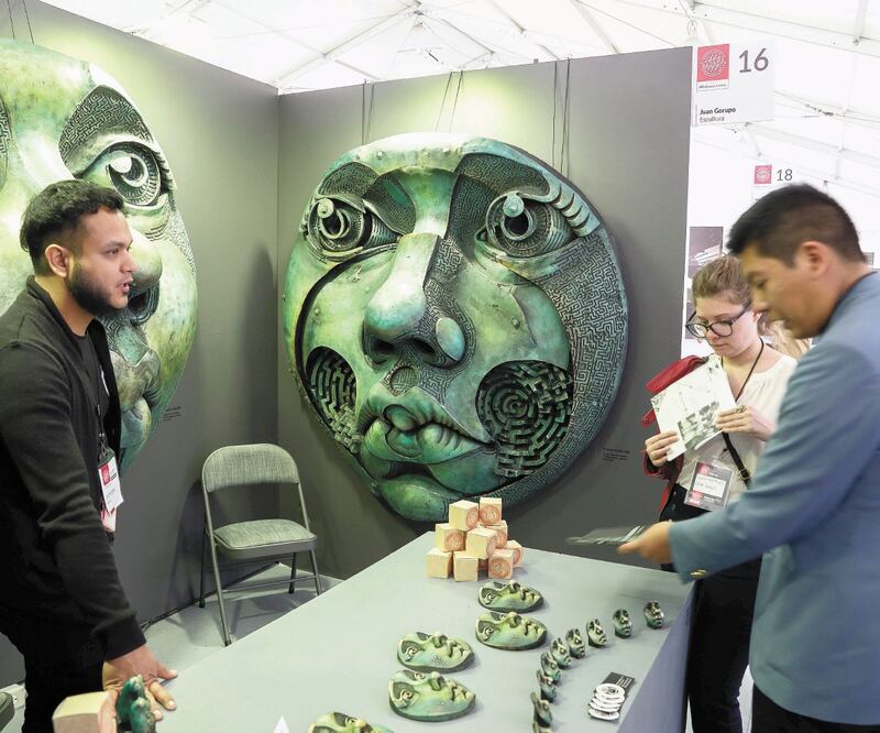 Bada Mx es una feria que nació en Argentina y ahora llega a México, donde reúne a 100 artistas. FOTO: DIEGO SIMÓN SÁNCHEZ. EL UNIVERSAL