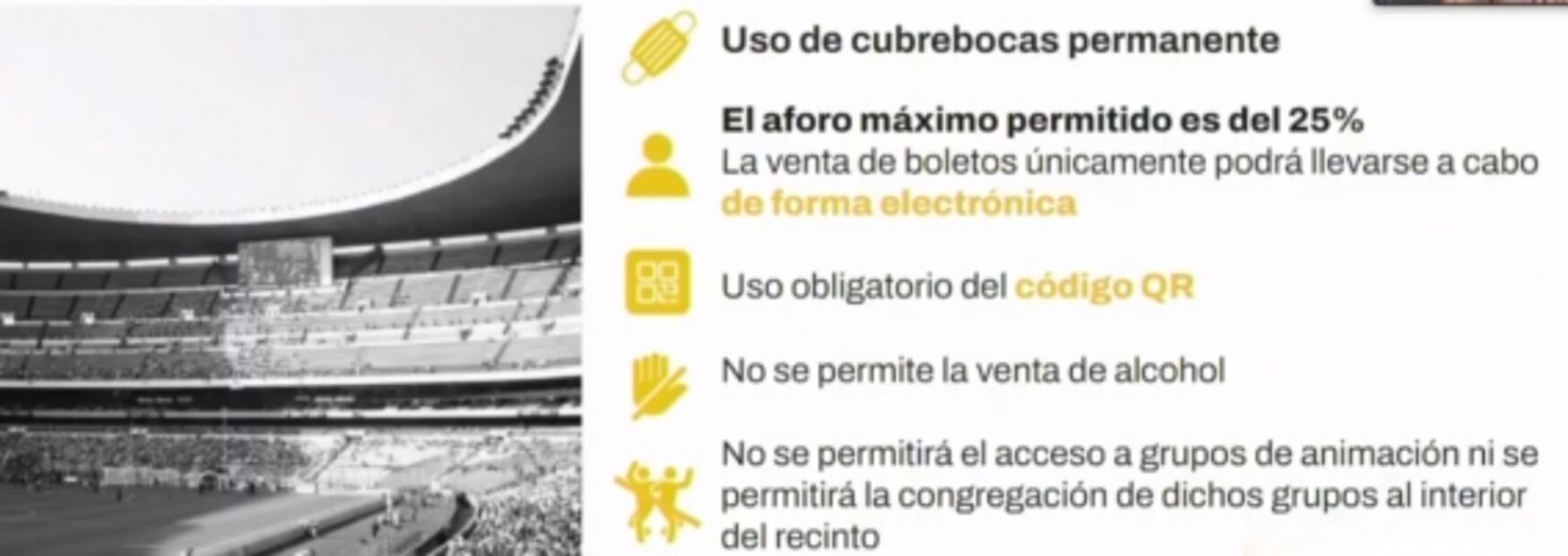 Estadios de CDMX reciben autorización para su reapertura
