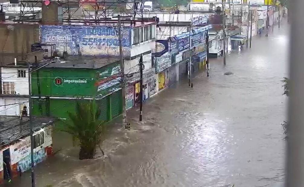 Afectaciones por lluvias en varios municipios del Edomex. 
Foto: Especial.