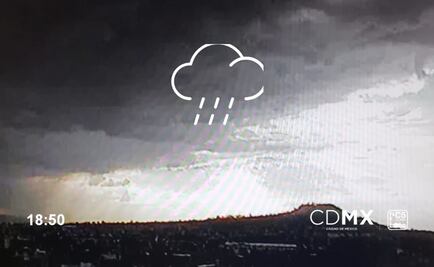 Llueve en cuatro delegaciones de CDMX