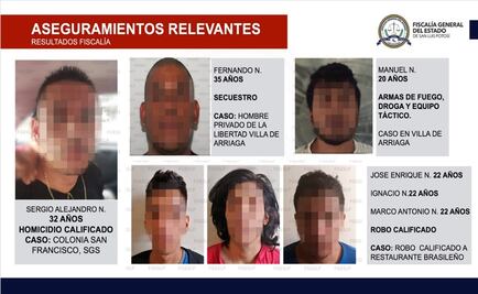 Fiscalía de SLP asegura a objetivos criminales prioritarios