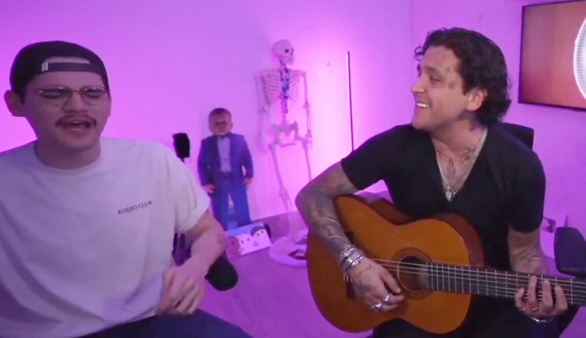 Christian Nodal, reciente invitado al podcast de El Mariana.
Foto: YouTube