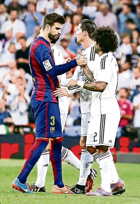 En la anterior versión entre madrileños y catalanes, no les fue bien a los blaugrana. (FOTO: CHEMA MOYA. EFE)