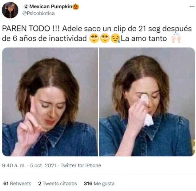 ¡Es real! Adele lanzará nueva música y luego de años comparte unos segundos