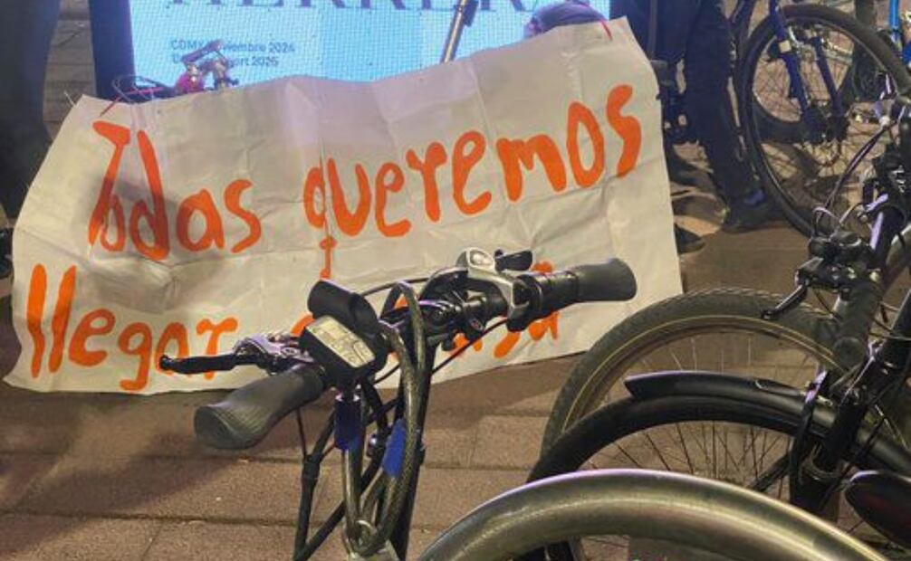 Ciclistas exigen examen de manejo presencial (13/11/2024). Foto: Especial
