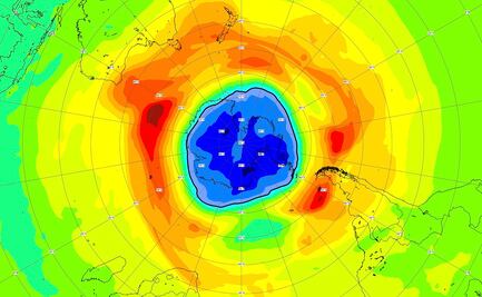 Agujero de ozono ya supera este año la extensión de la Antártida