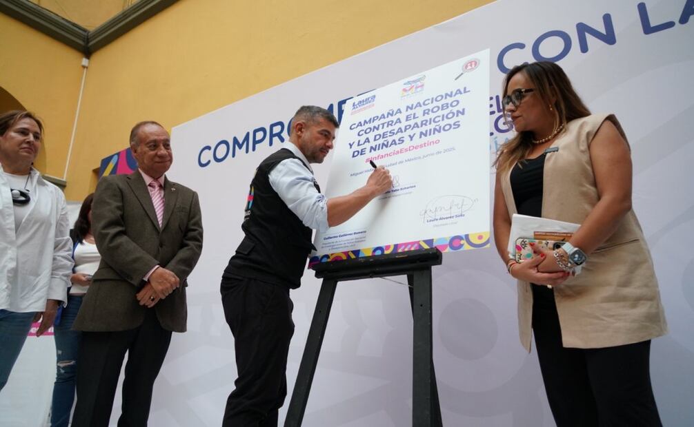 Lanzan campaña nacional contra el robo de niños en la Miguel Hidalgo (11/06/2025). Foto: Especial