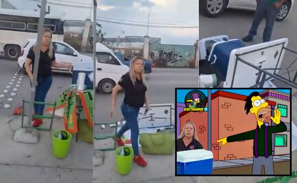 Mujer agrede a joven que vendía tamales en estacionamiento de Guadalajara; la bautizan como “Lady Tamales” y se viraliza