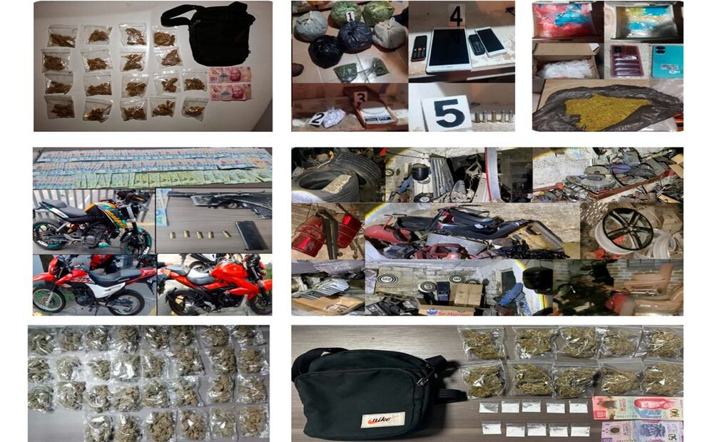Desarticulan red del cártel de Lenin Canchola en Álvaro Obregón; 14 detenidos y decomiso de drogas y autopartes. Foto: Especial