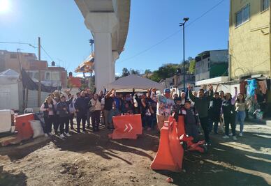 Vecinos de colonia El Capulín mantendrán bloqueo en obras del Tren Interurbano; "no tuvimos respuesta del gobierno capitalino"; dicen