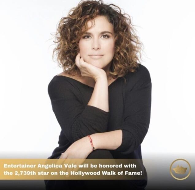 Angélica Vale, lista para develar su estrella en el Paseo de la Fama en Hollywood