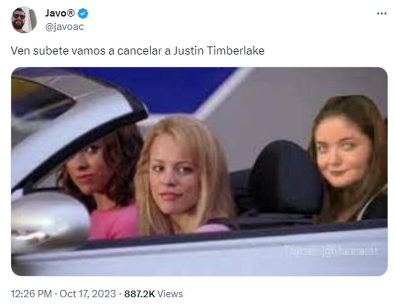 Piden cancelar a Justin Timberlake. Foto: X