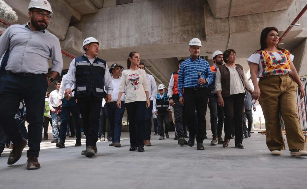 Claudia Sheinbaum supervisa estación Observatorio del Tren Insurgente. Foto: Especial