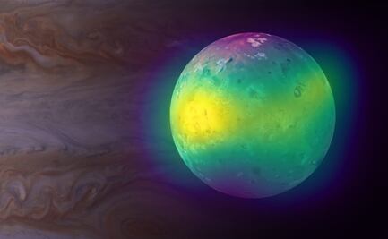 Revelan impacto volcánico de una luna de Júpiter en su atmósfera