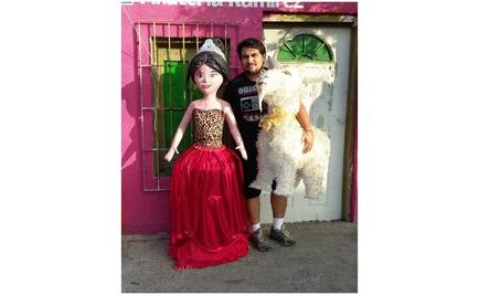 Rubí ya tiene piñata... con todo y chiva