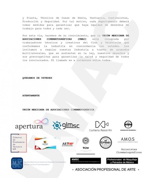 El Covid-19 y los abusos unen a trabajadores audiovisuales