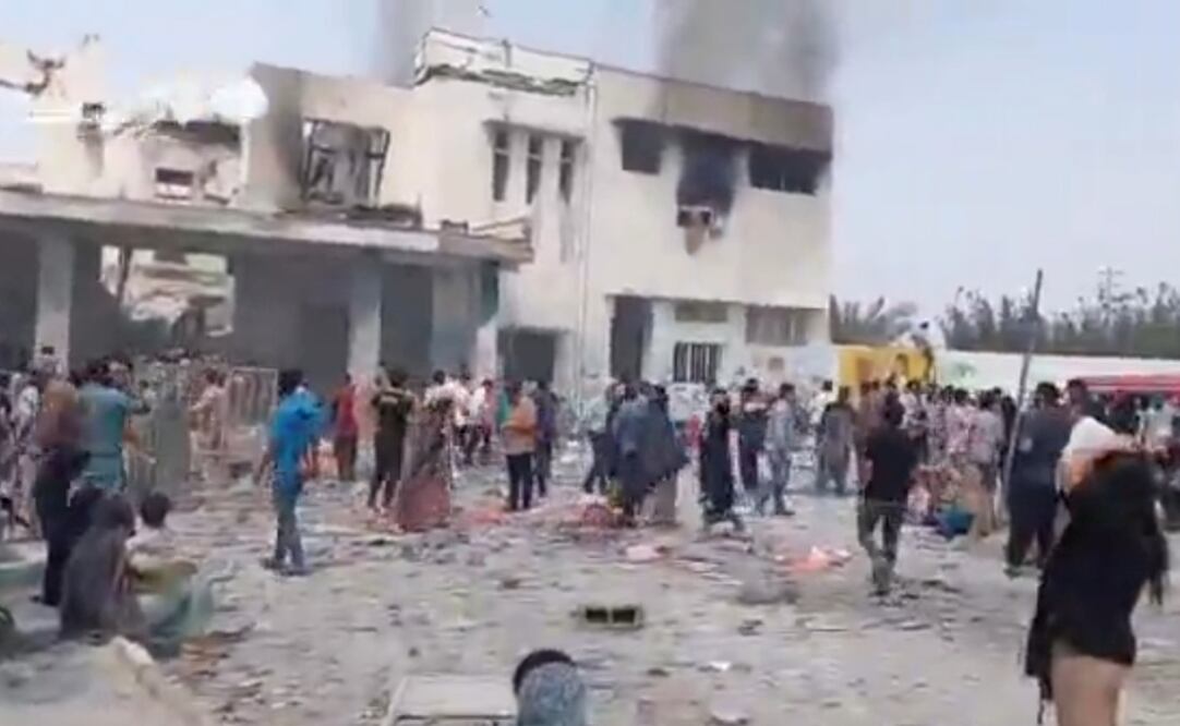 Videos de las explosiones registradas en Irán muestran escombros y edificios destruidos. Foto: Captura de pantalla.