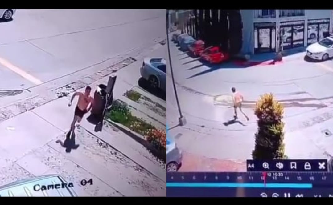 A pesar del intenso operativo, el hombre prófugo de la justicia en EU, logró escapar en Tijuana (09/04/2025). Foto: Captura de video