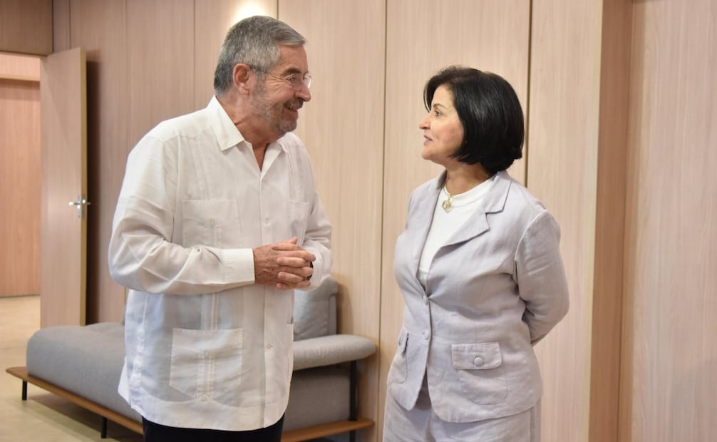 el canciller Juan Ramón de la Fuente fue recibido por la embajadora Marcia Maro,  en el marco de su visita de trabajo a Brasil para participar como invitado en la Cumbre de los BRICS. Foto: X - @SRE_mx