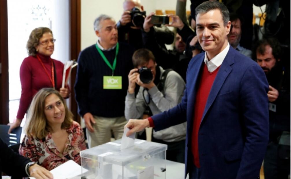 Reportan baja participación durante elecciones en España