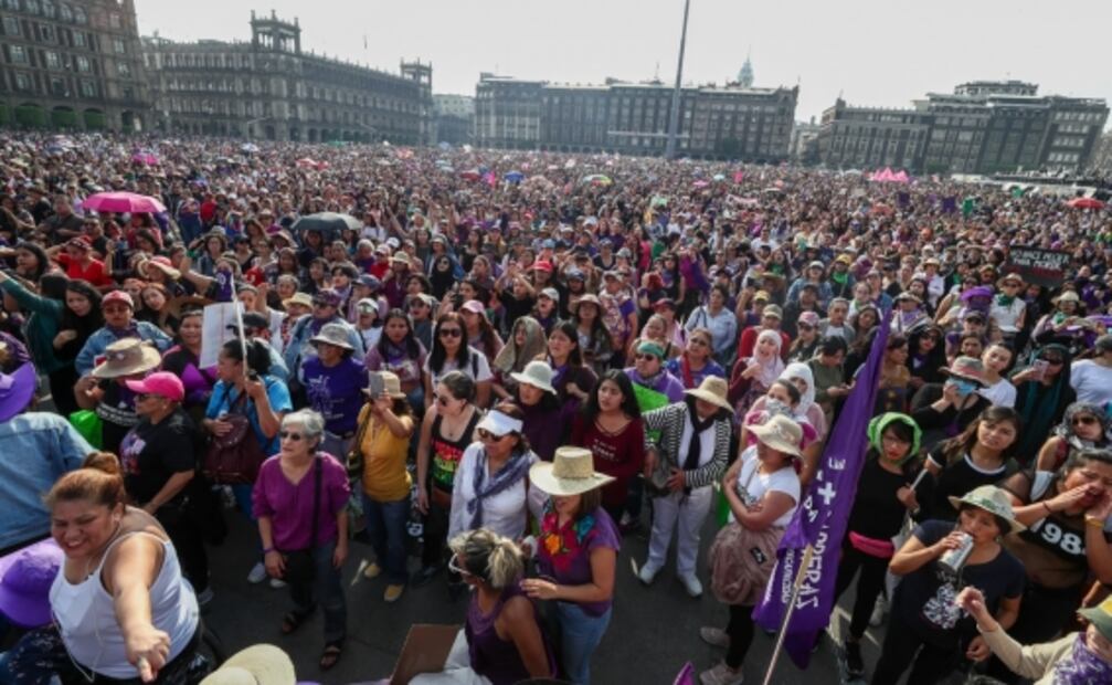 Así fue la marcha por el Día Internacional de la Mujer el año pasado en la CDMX