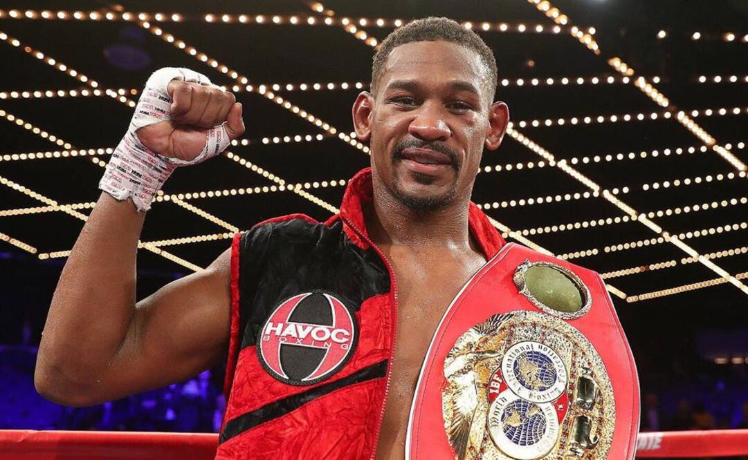 Daniel Jacobs boxeador que logró vencer al cáncer y volvió a practicar boxeo.  FOTO TOMADA DE TWITTER @DanielJacobsTKO