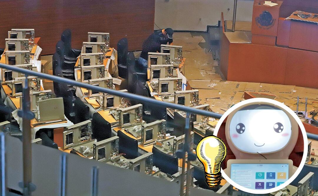 Los senadores estrenarán un nuevo pleno en la sede inaugurada hace casi nueve años, que muy pronto presentó problemas de goteras e inundaciones. Foto:ARCHIVO EL UNIVERSAL