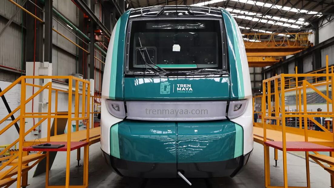 Vagones del Tren Maya. Foto: Twitter Tren Maya