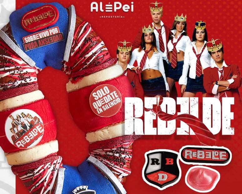 Rosca de Reyes de Rebelde. Foto: Ale Pei Repostería / Instagram