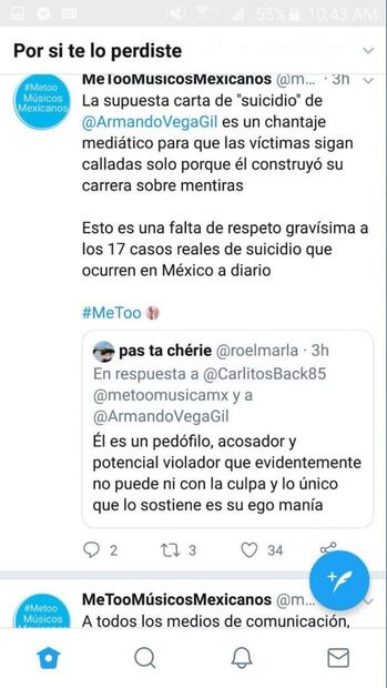 Restringen en Twitter cuenta MeTooMusicos tras muerte de Armando Vega Gil