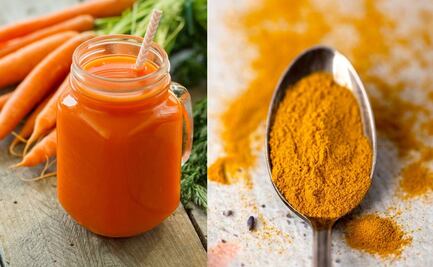 Para qué sirve tomar jugo de zanahoria con cúrcuma