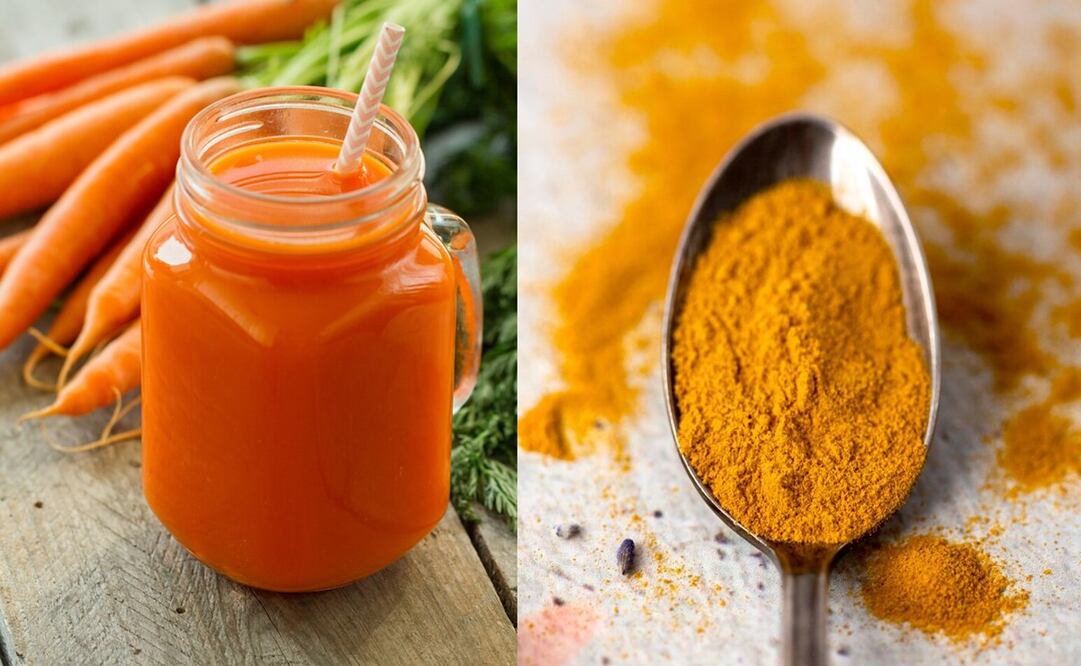 Conoce los beneficios de tomar jugo de zanahoria con cúrcuma. Foto: Freepik