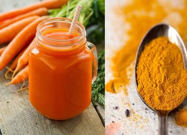 Para qué sirve tomar jugo de zanahoria con cúrcuma