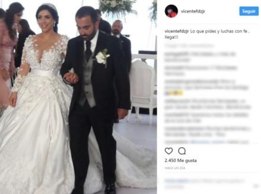 Vicente Fernádez Jr. contrae matrimonio