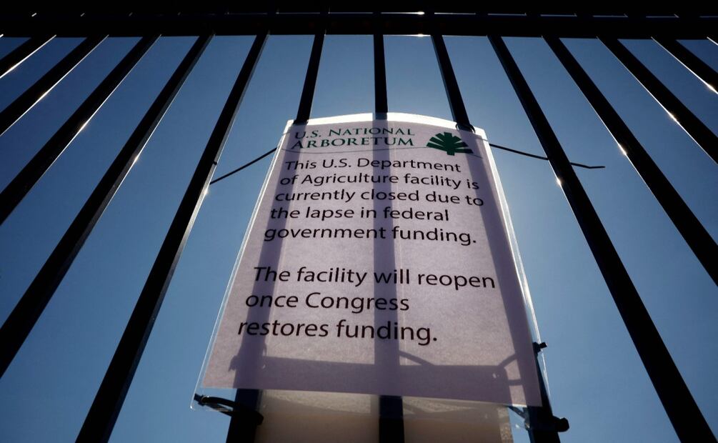 Cierre del Gobierno de Estados Unidos. Foto: Kevin Dietsch / AFP