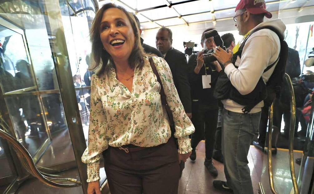 Rocío Nahle, gobernadora de Veracruz, llega al Consejo Nacional de Morena. Foto: Berenice Fregoso / EL UNIVERSAL.