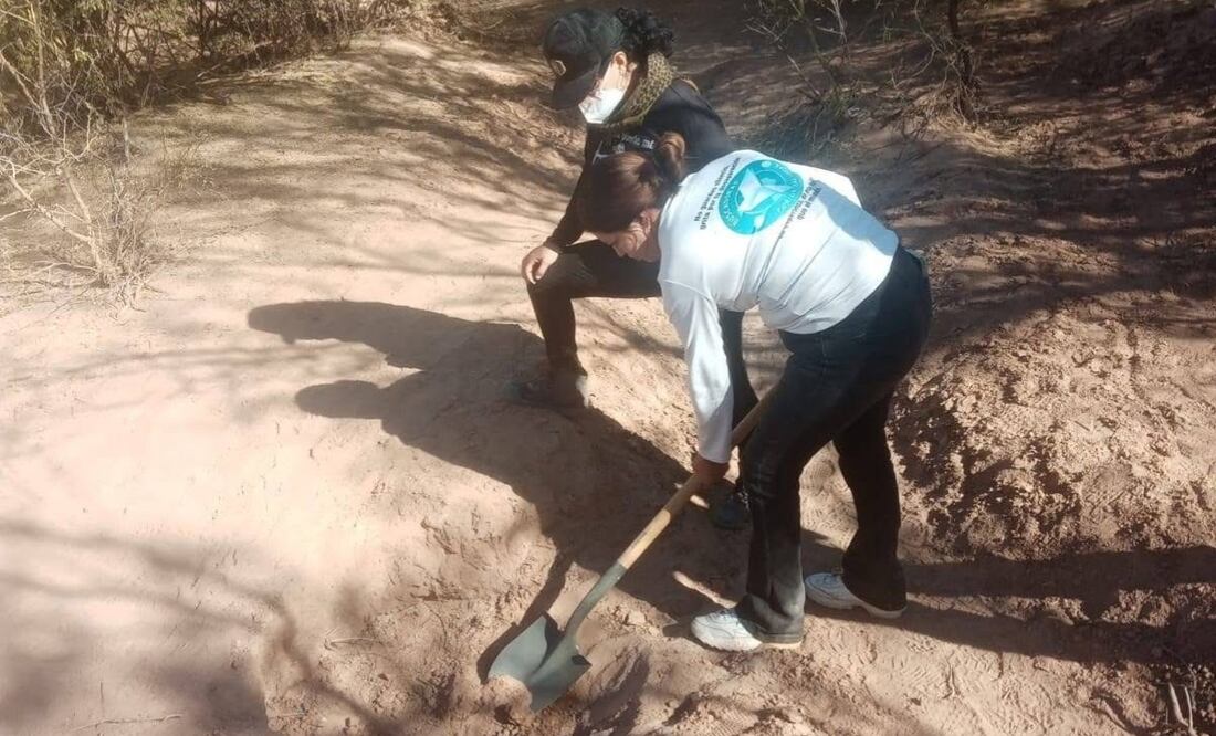 Confirma Fiscalía de Sonora el hallazgo de 60 cuerpos en la zona rural de Hermosillo. Foto: de colectivo Buscadoras por La Paz