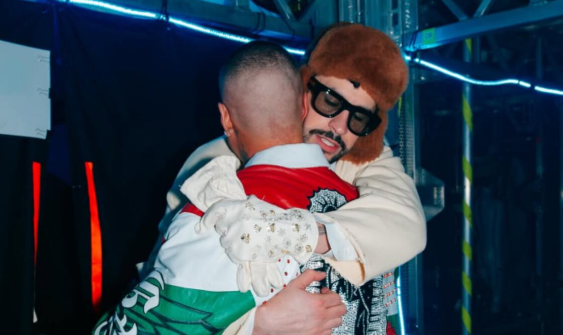 J Balvin y Bad Bunny en el último concierto que el boricua ofreció en CDMX.
Foto: Instagram, vía @jbalvin