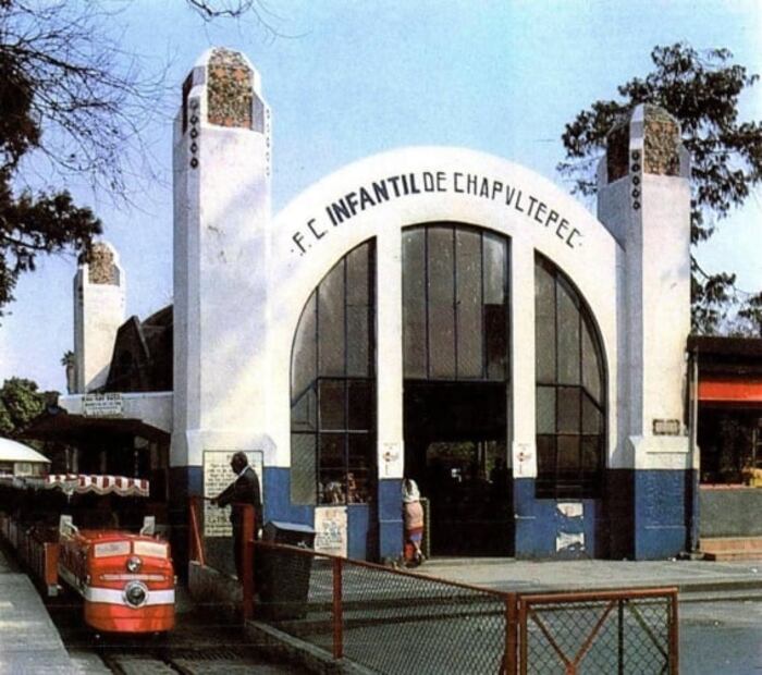 Así era el trenecito de Chapultepec