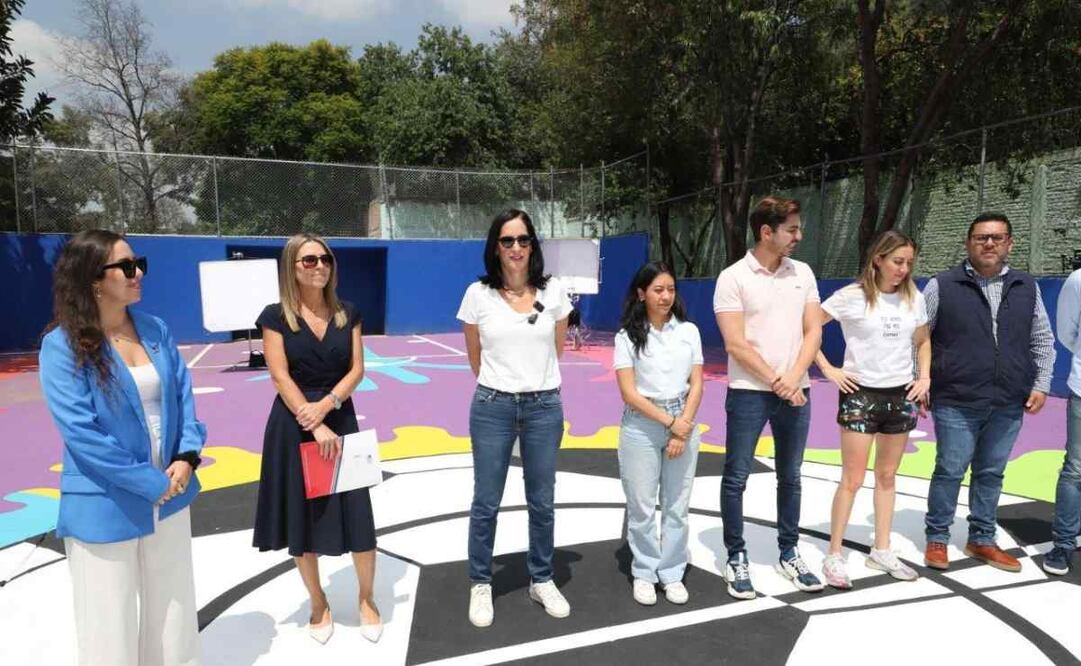 Esta es la segunda cancha intervenida con el apoyo de la Embajada norteamericana, de la organización civil Blue Women Pink Men y Comex, a través de la iniciativa ‘México bien hecho’. Foto: Especial