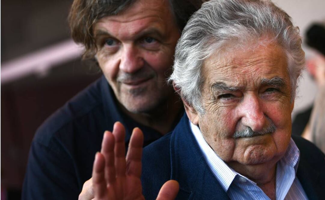 Emir Kusturica y José Mujica presentaron en Venecia  "El Pepe, Una Vida Suprema" FOTO:AFP