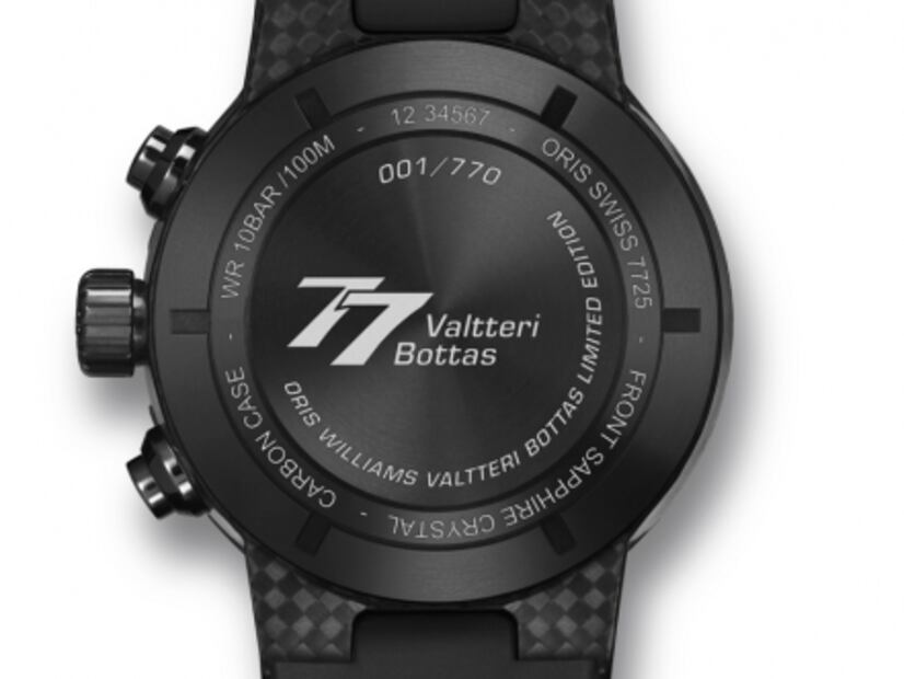 Oris lanza un reloj especial para el piloto Valtteri Bottas
